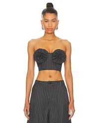 AFRM BUSTIER-TOP KIKO in Charcoal Charcoal