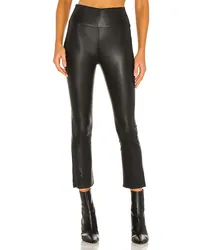 SPRWMN HOCH GESCHNITTENE CROP-LEGGINGS MIT AUSGESTELLTEM BEIN in Black Black