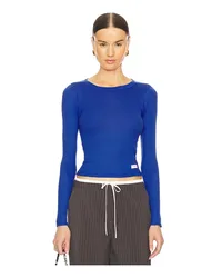 Alexander Wang SHIRT LONG SLEEVE CREWNECK in Royal Royal