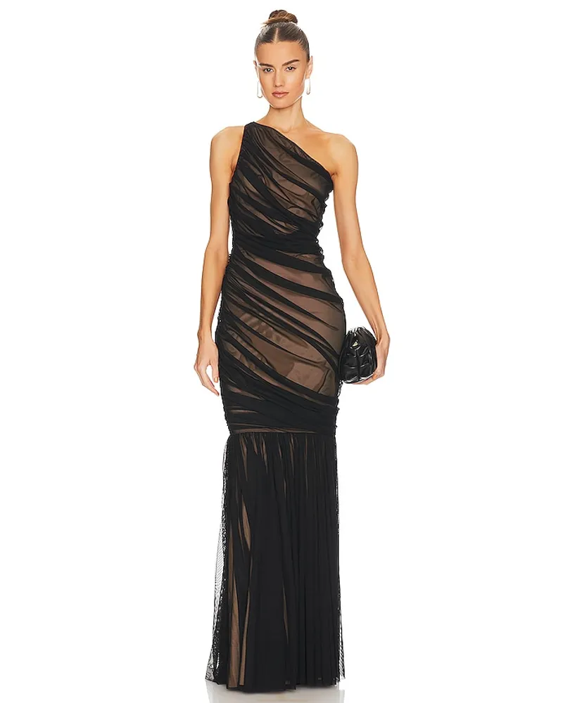 Norma Kamali ABENDKLEID DIANA in Black Black