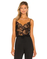 Fleur Du Mal KURZES SPITZEN-TOP FRANKIE in Black Black