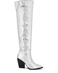 AllSaints BOOT REINA in Metallic Silver Metallic