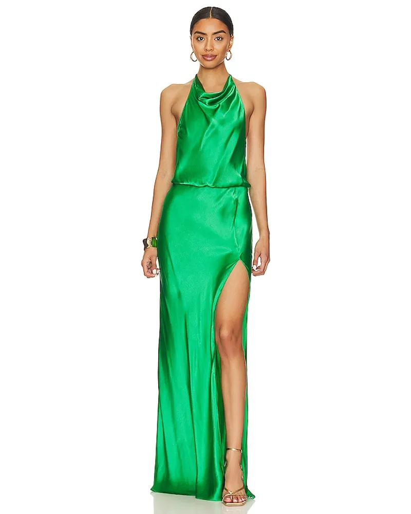 Amanda Uprichard ABENDKLEID AURELA in Green Green