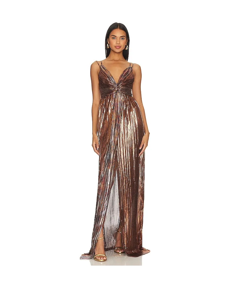 Sabina Musayev KLEID NAOMI in Metallic Bronze Metallic