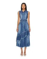 Free People MIDI-KLEID BEAU in Blue Blue