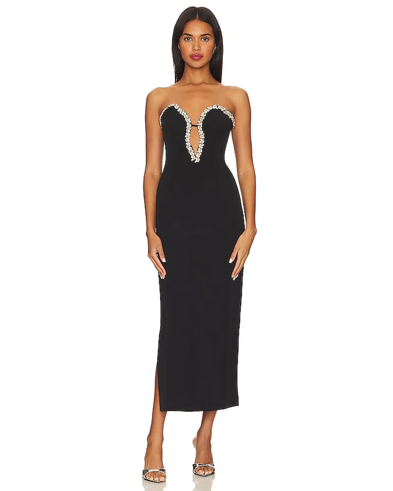 Bardot MIDI-KLEID ELENI DIAMANTE in Black Black