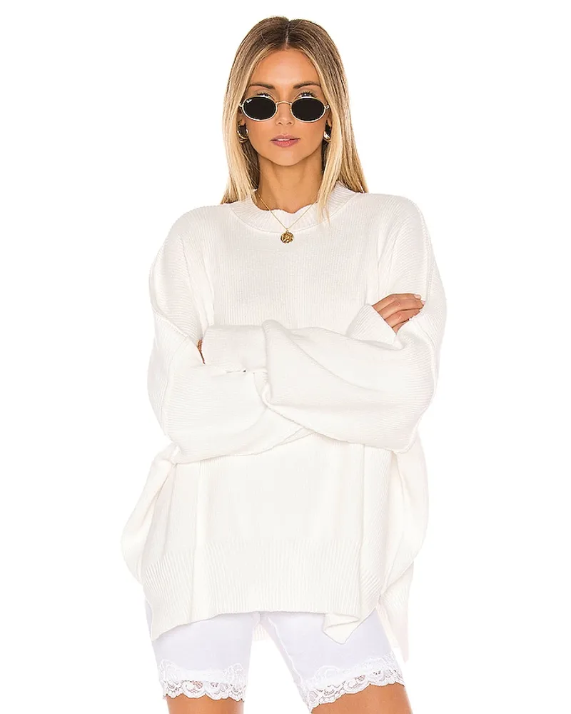 Free People SWEATSHIRT EASY STREET in White White