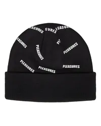 PLEASURES BEANIE in Black Black