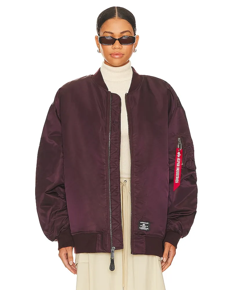 Alpha Industries FLIEGERJACKE MA-1 in Purple Purple