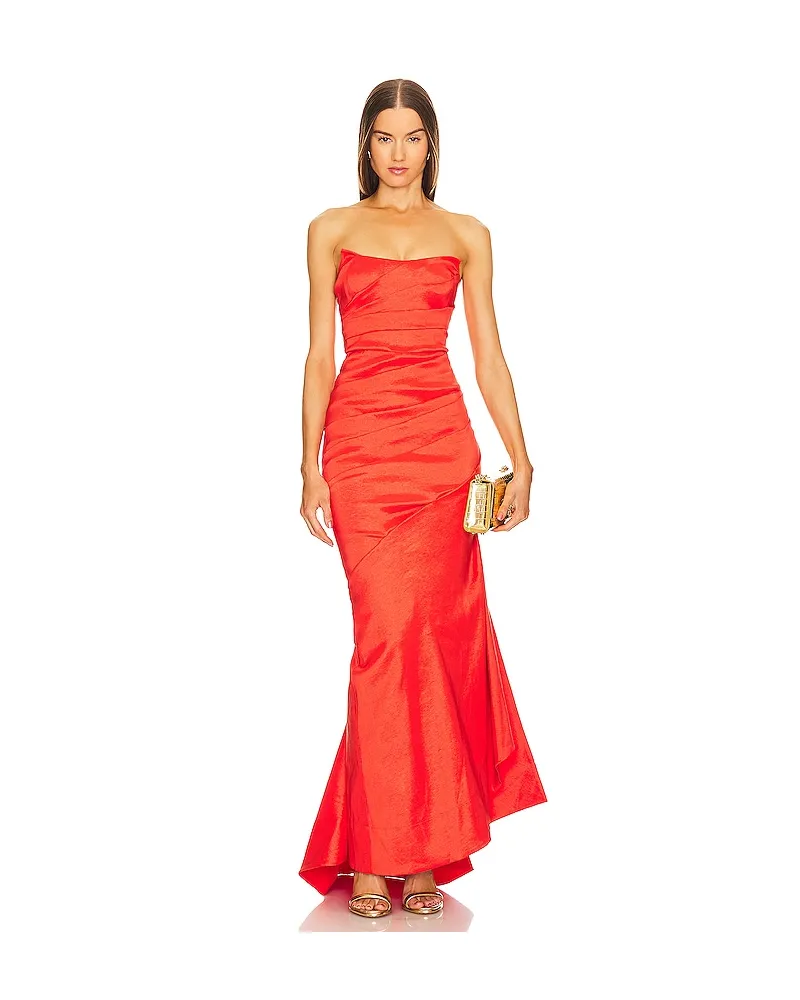 Michael Costello ABENDKLEID BETTE in Orange Orange