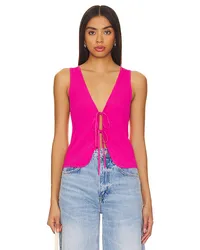 Show Me Your Mumu TOP MIT BINDE-DETAIL TIME OUT in Pink Pink