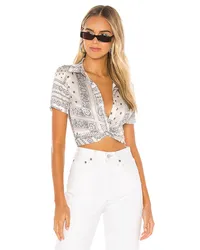 superdown BLUSE MIT DRAPIERUNG VORN JENELA in White White