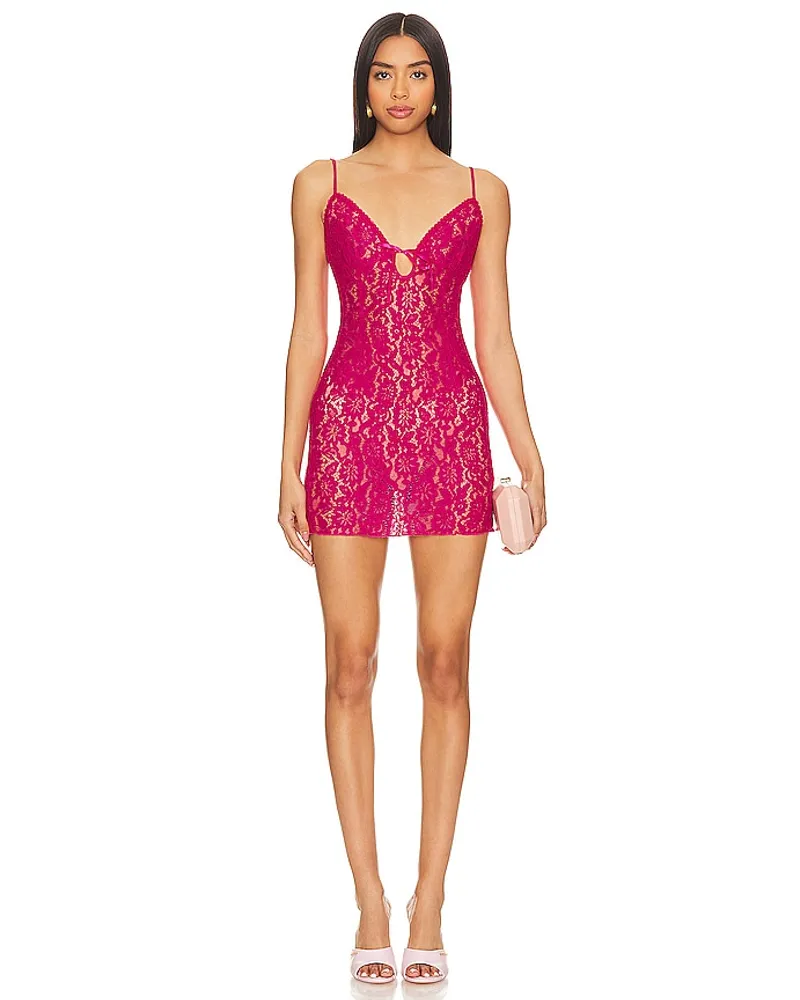 MORE TO COME KLEID XIA MINI in Fuchsia Fuchsia