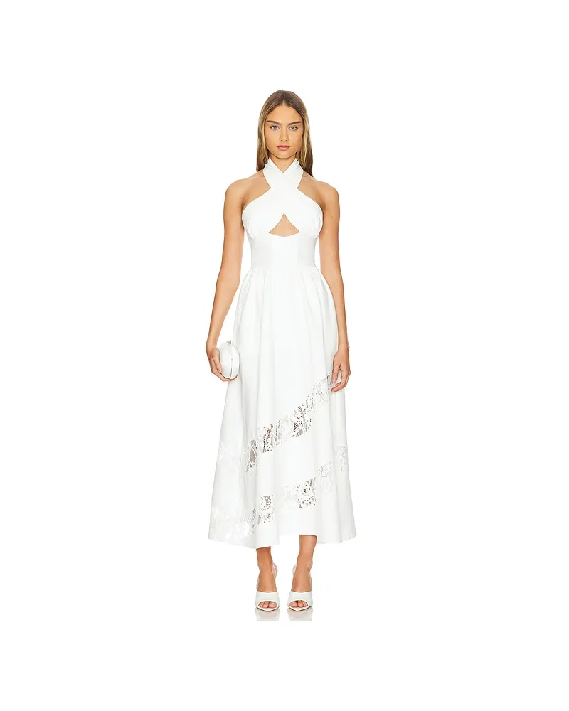 Nana Jacqueline SAMTKLEID PORTIA in White White