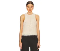 TOP OPEN STITCH KNIT in Ivory