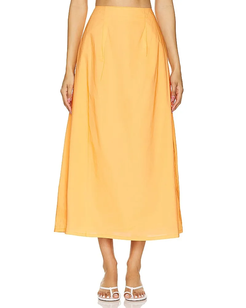 LnA Clothing River Skirt in Orange Orange