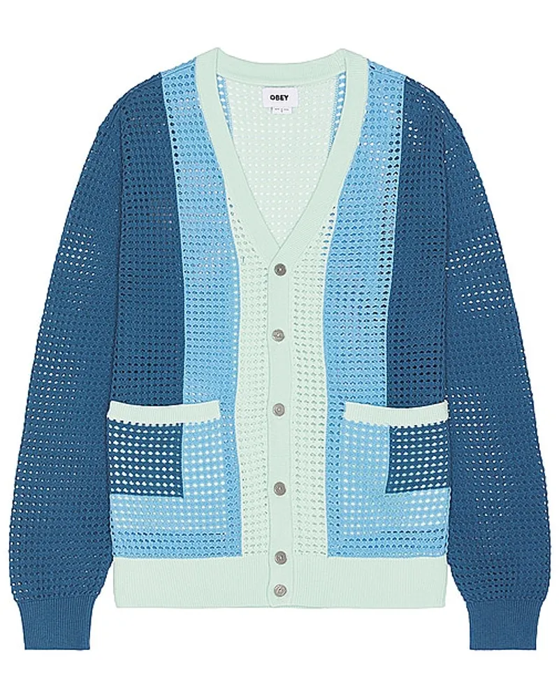 Obey CARDIGAN in Blue Blue