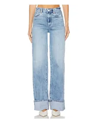 BLANKNYC JEANS MIT WEITEM BEIN in Blue Blue