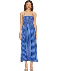 Faithfull The Brand MIDI-KLEID MARIEKA in Blue Blue