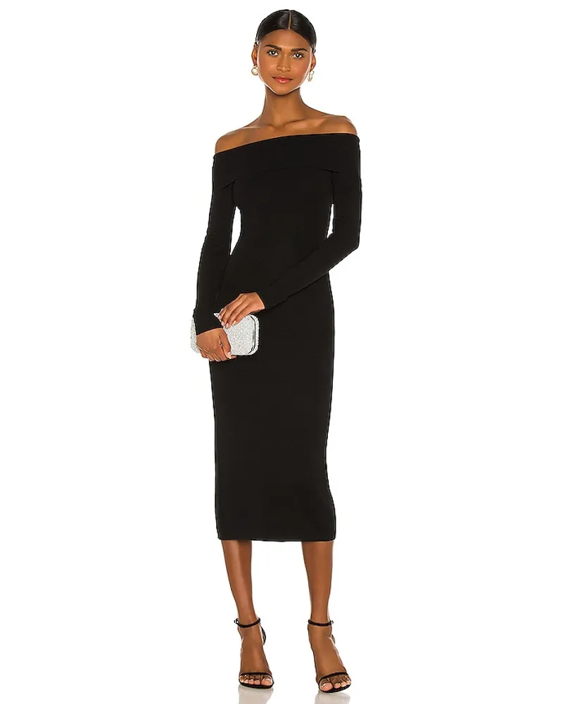 Bardot MIDI-KLEID KNIT in Black Black