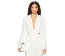 Domenica Cut Out Blazer in Ivory