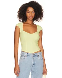 Free People TOP FREE PEOPLE BOSS BABE in Yellow Yellow