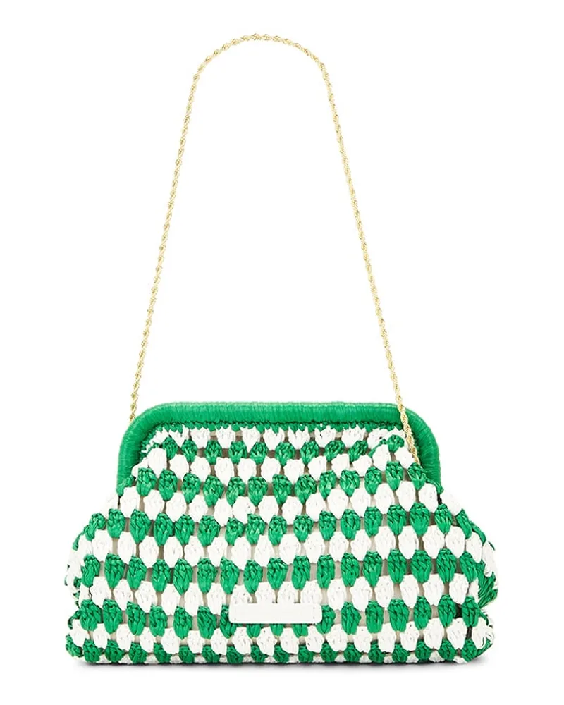 Loeffler Randall Glenda Crochet Clutch in Green Green