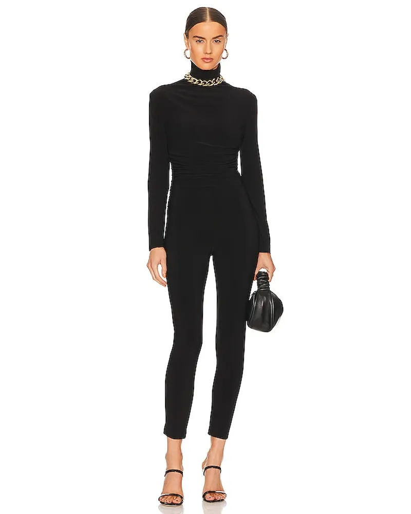 Norma Kamali CATSUIT in Black Black