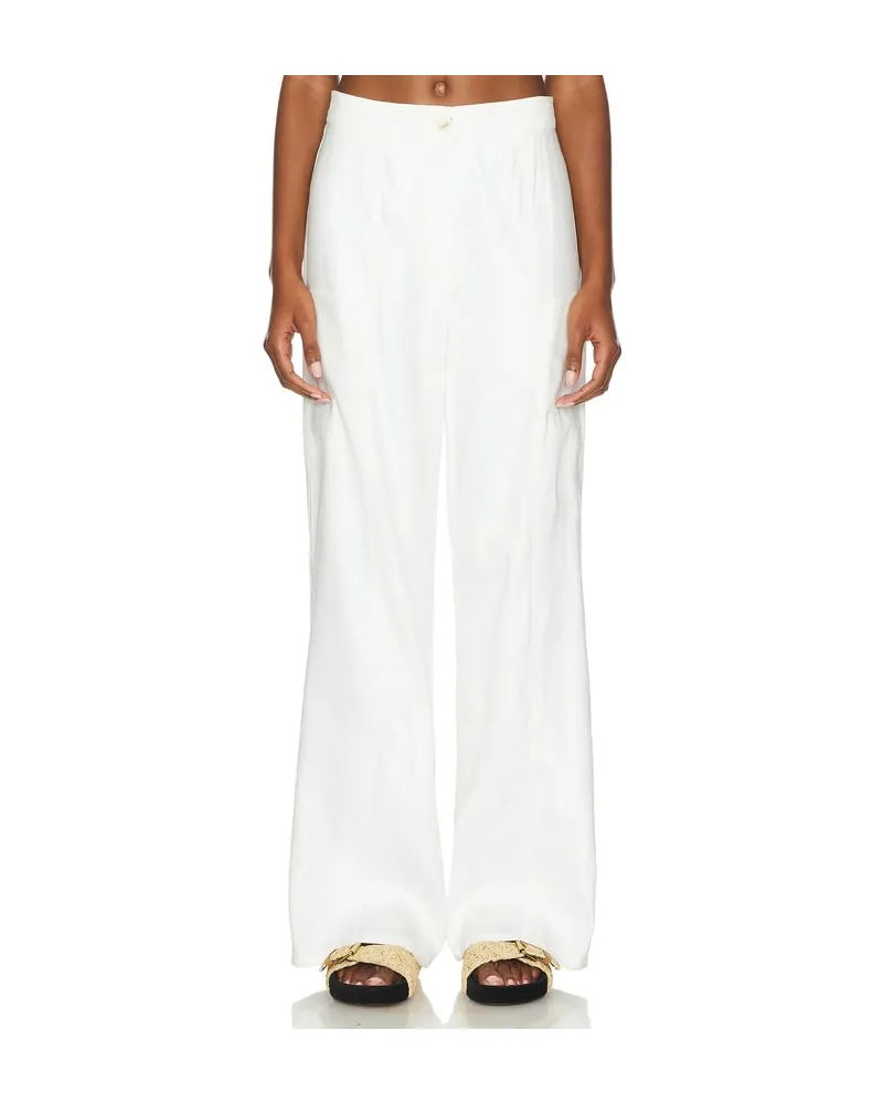 Central Park West HOSE LEILA LINEN in White White