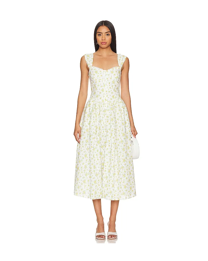 Bardot MIDI-KLEID MALEA in Yellow Yellow