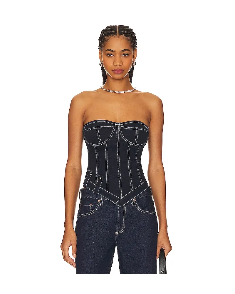 superdown BUSTIER-TOP KENNY in Blue Blue