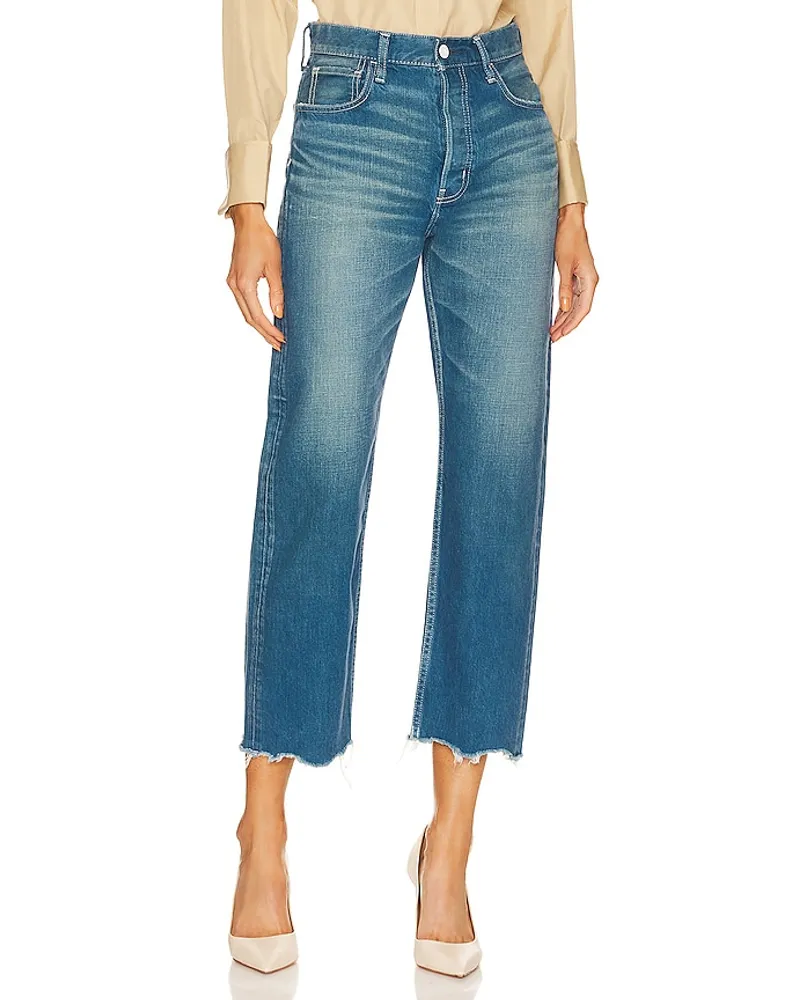 MOUSSY STRAIGHT-FIT-JEANS WALMORE in Blue Blue