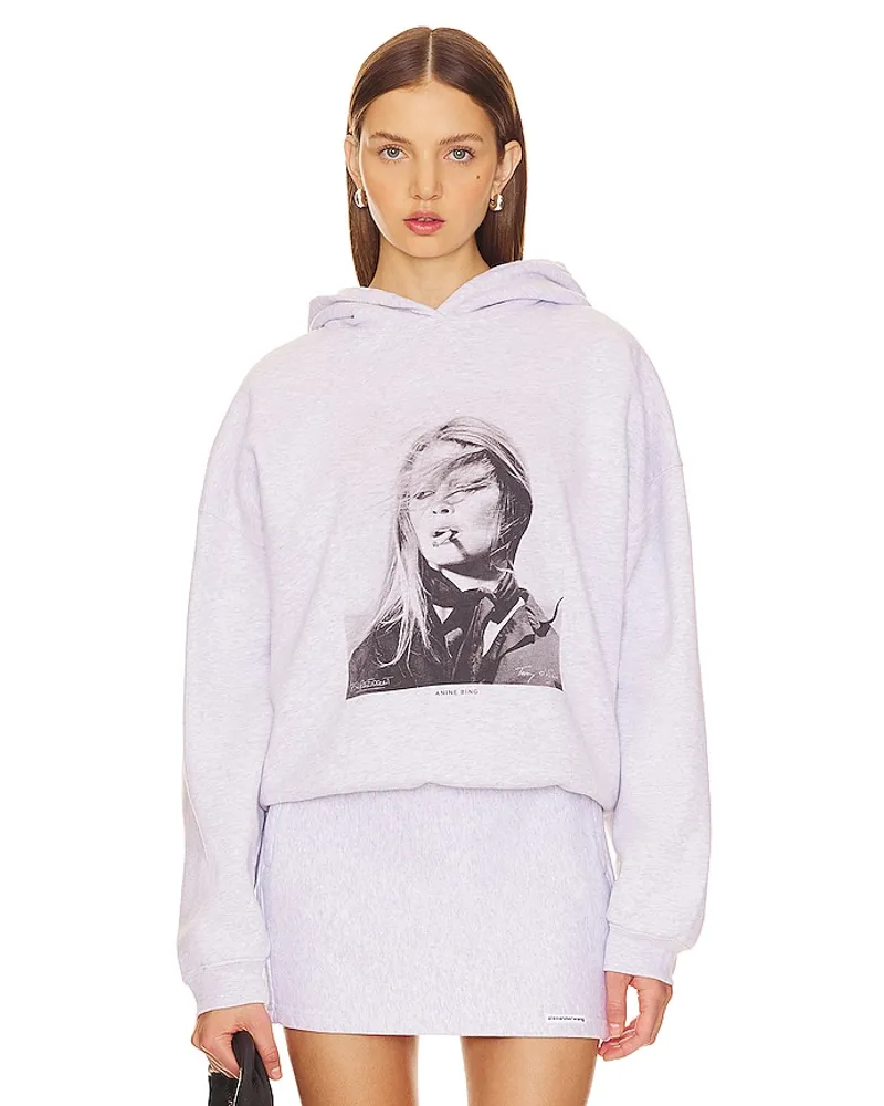 Anine Bing SWEATSHIRT HARVEY X BRIGITTE BARDOT in Light Grey Light