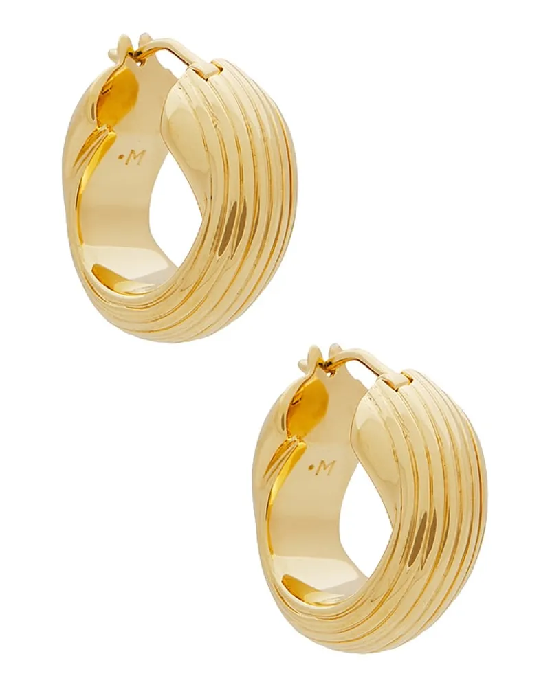 Missoma X Lucy Williams Chunky Entwined Hoops in Metallic Gold Metallic