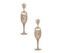 OHRRING CHAMPAGNE GLASS in Metallic Gold