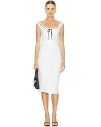 MAJORELLE MIDI-KLEID CARMEN in White White