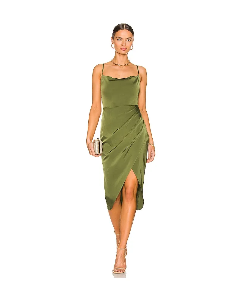 MORE TO COME KLEID ADONIA in Olive Olive