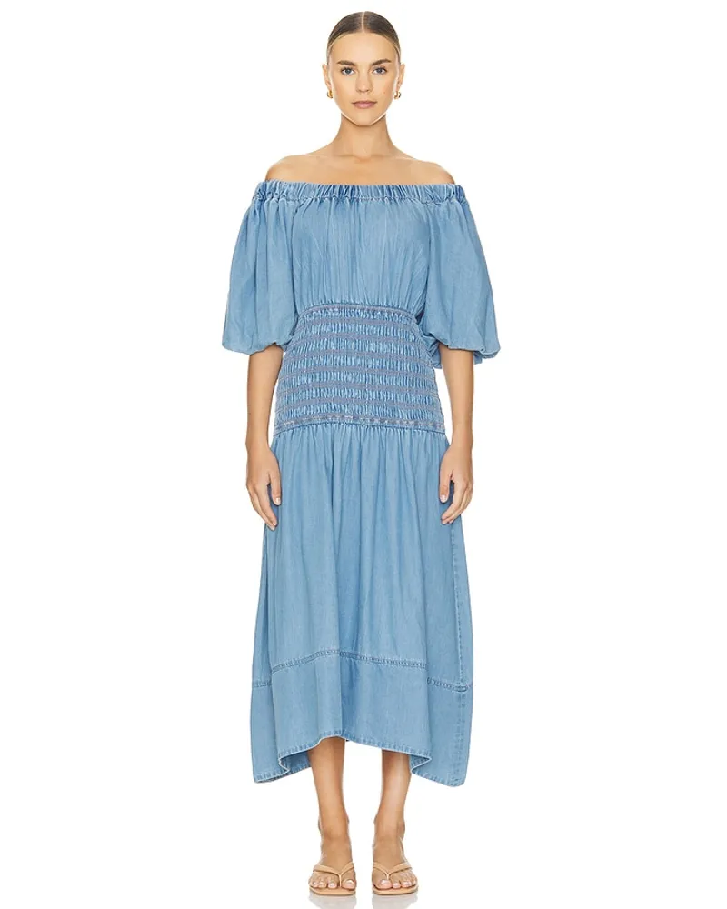 MISA Los Angeles MIDI-KLEID MARILOU in Blue Blue