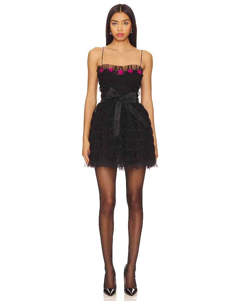 For Love and Lemons MINIKLEID DELPHINA in Black Black