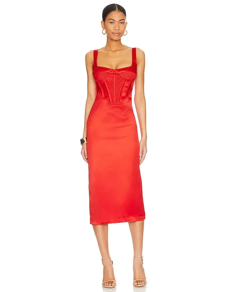 Bardot MIDI-KLEID ELODIE in Red Red