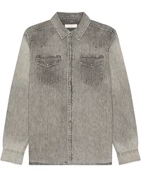 AllSaints HEMD in Grey Grey