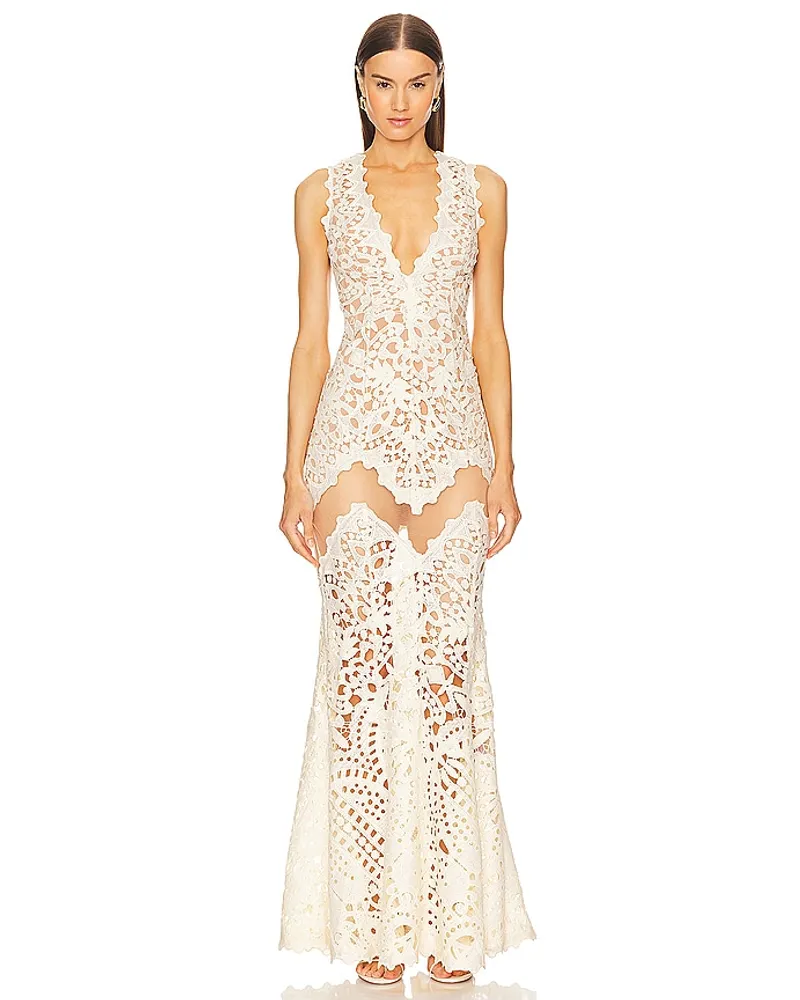 Michael Costello ABENDKLEID GUILANA in Ivory Ivory