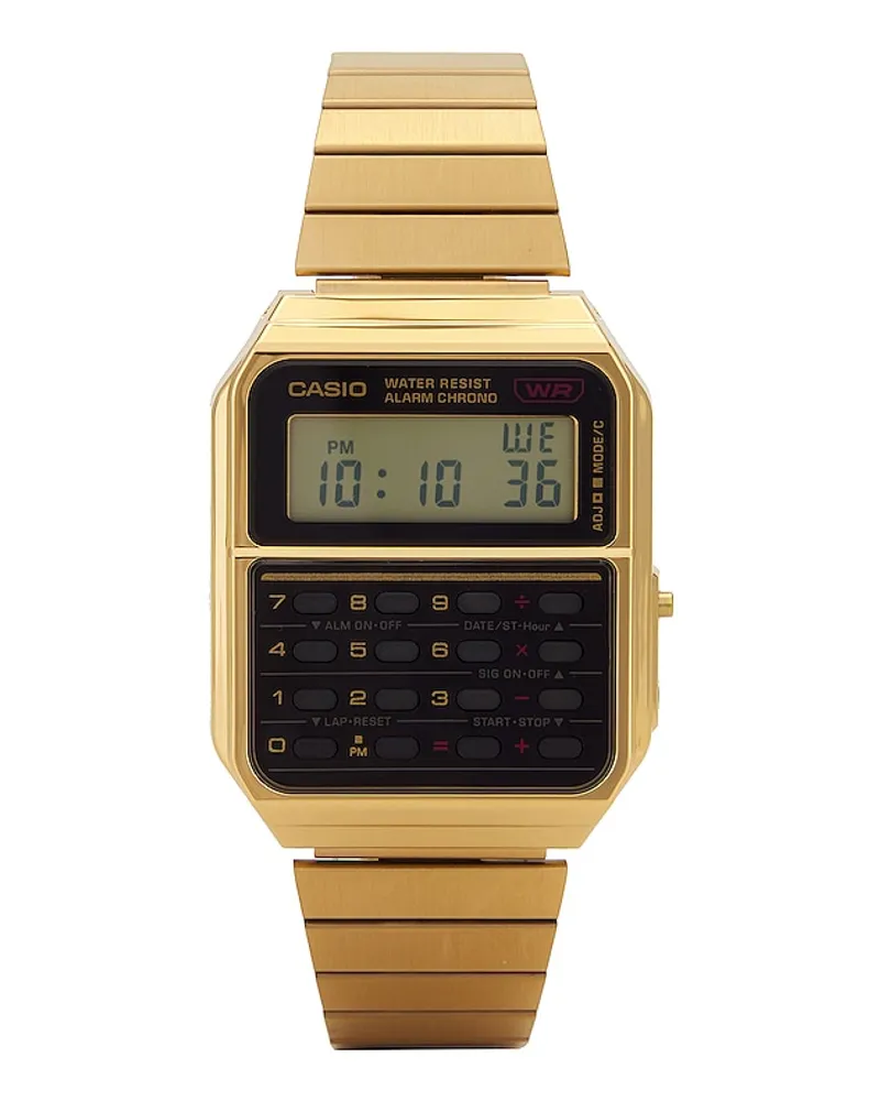 Casio UHR in Metallic Gold Metallic