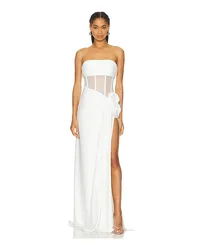 BRONX AND BANCO KLEID CORA STRAPLESS BLANC in White White