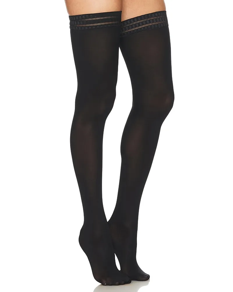 Falke TIGHTS PURE MATTE 50 STAY UP in Black Black