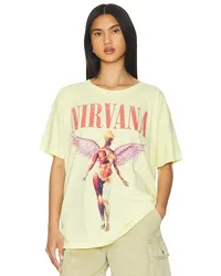 DAYDREAMER SHIRT NIRVANA IN UTERO COVER MERCH in Yellow Yellow