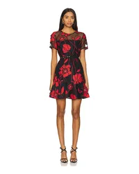 Milly KLEID ROSIE GRAND FLEUR in Red Red