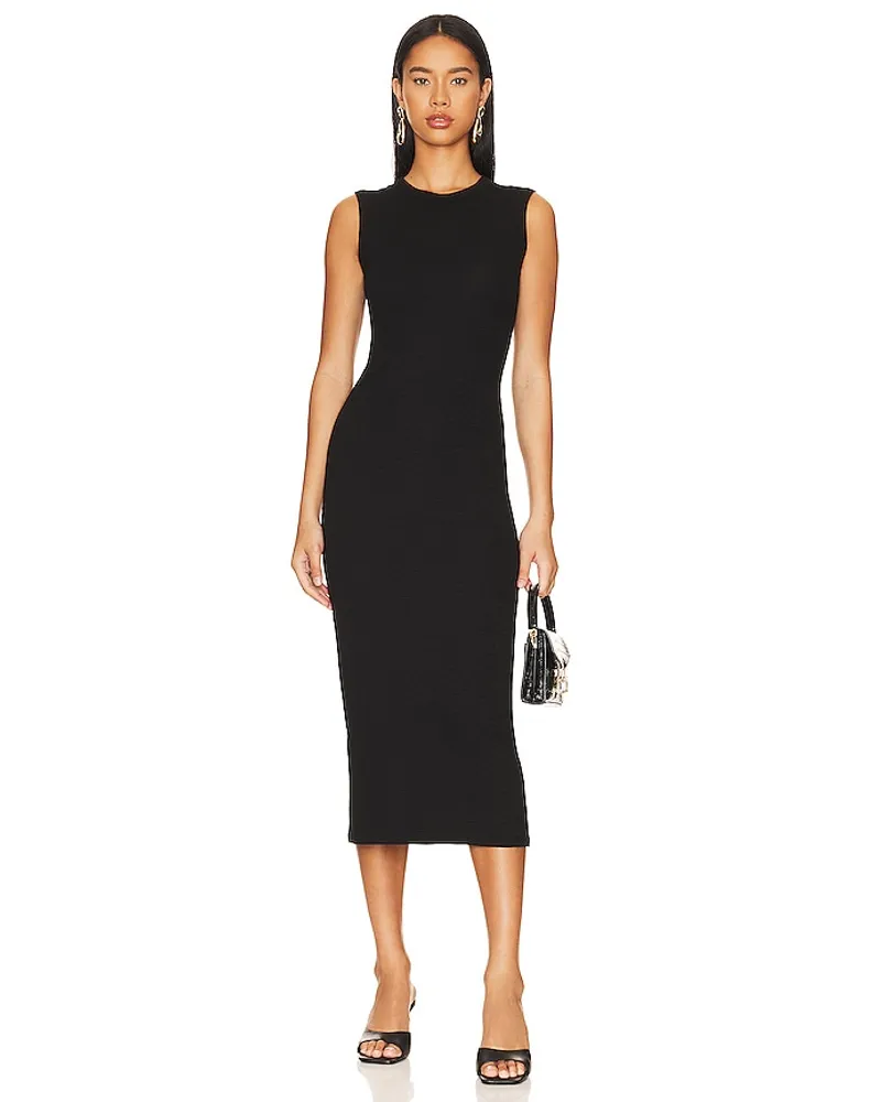 Enza Costa Sleeveless Midi in Black Black