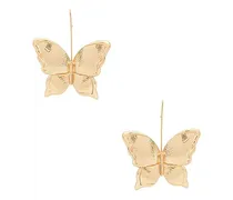 OHRRING BUTTERFLY in Metallic Gold