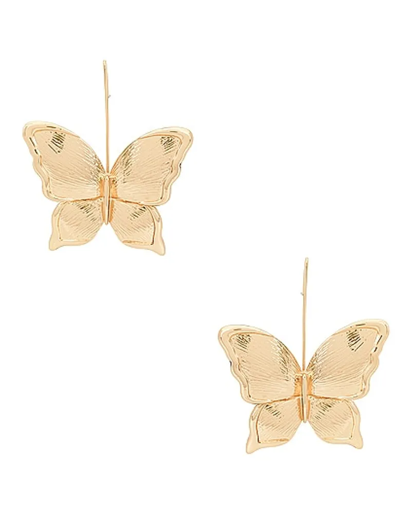 BaubleBar OHRRING BUTTERFLY in Metallic Gold Metallic